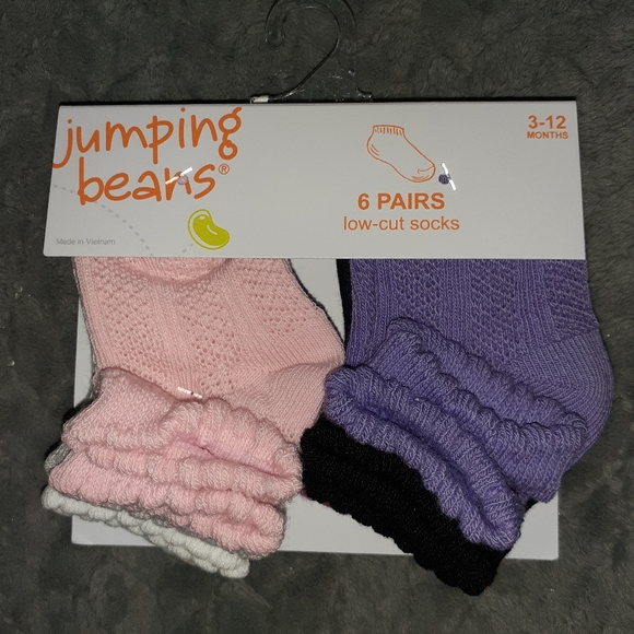 jumping beans Other - Jumping beans, Girl's socks set of 6, 3-12m, NWT